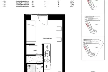 Visual presentation of the listing