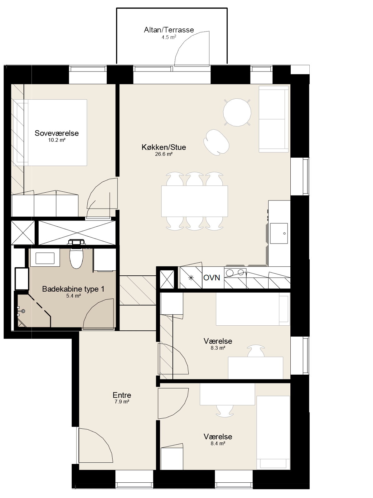 Visual presentation of the listing