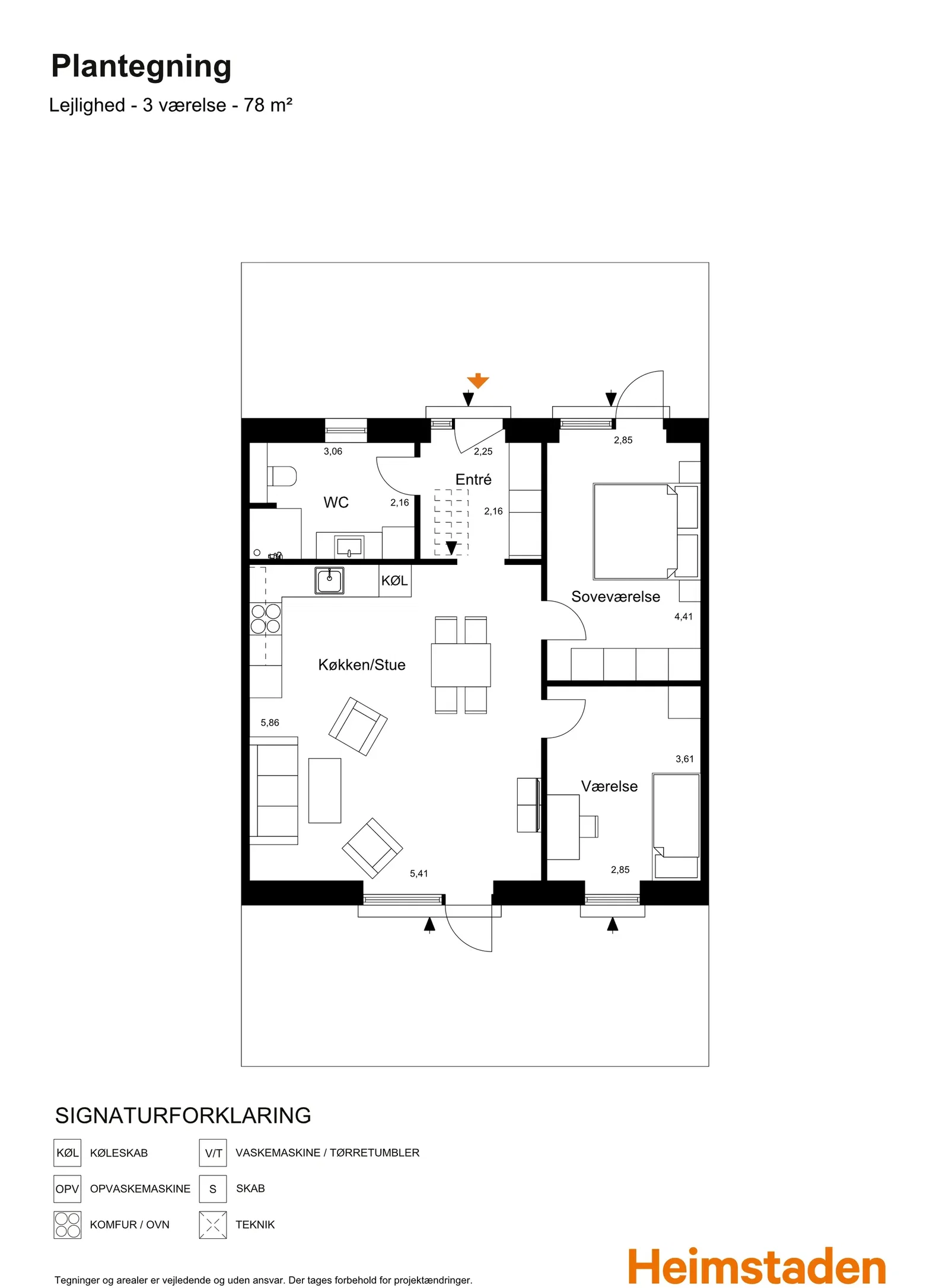 Visual presentation of the listing