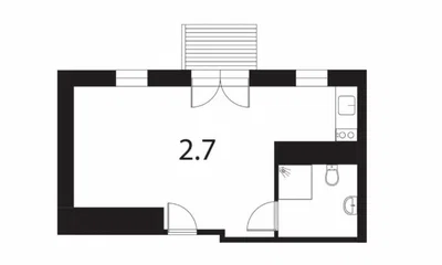 Stor og funktionel 1-værelses bolig med gårdvendt altan. - Lærkevej, København NV - 1