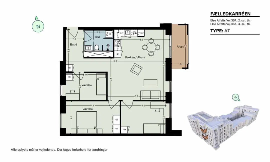 Visual presentation of the listing