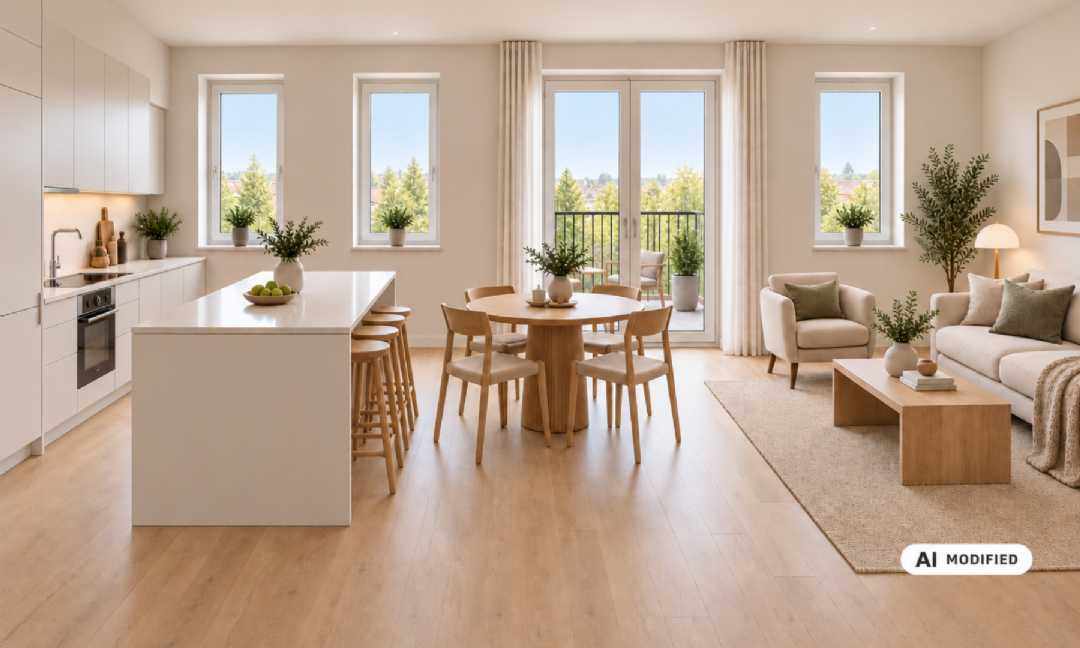 apartment Skøn 4-værelses lejebolig i baggården med 2 badeværelser