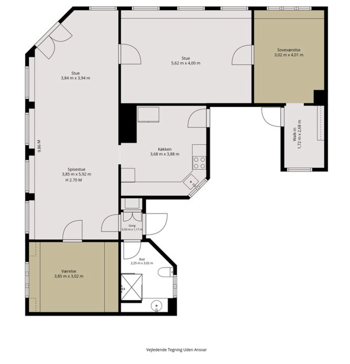 Visual presentation of the listing