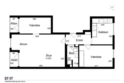 Visual presentation of the listing