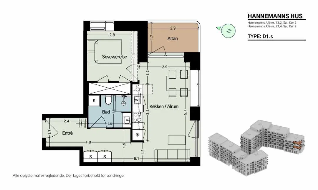 Visual presentation of the listing
