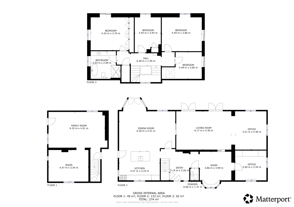 Visual presentation of the listing