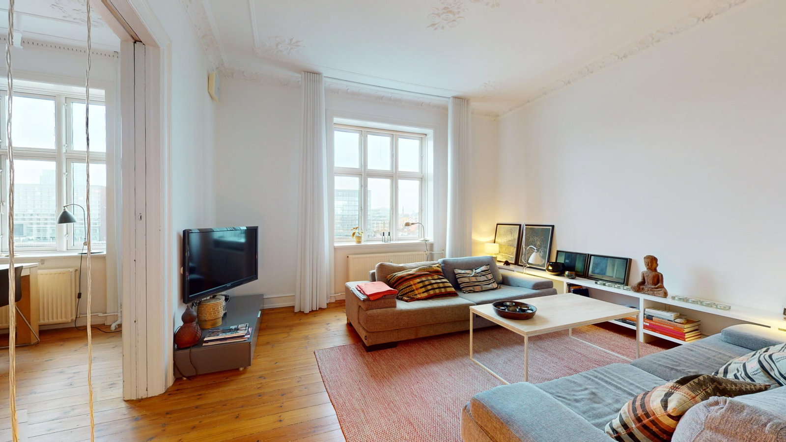 apartment Møbleret 4-værelses lejlighed på 127 m² med altan