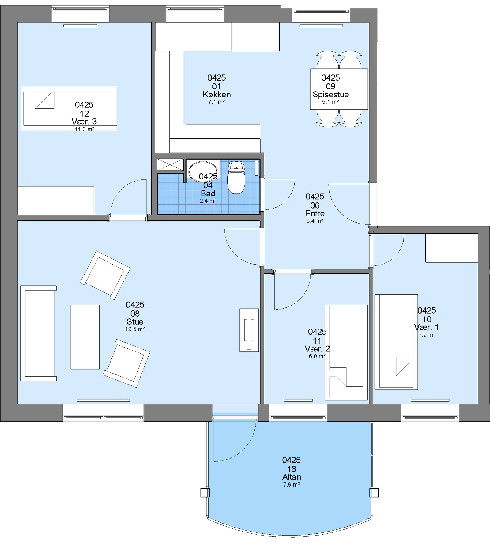 Visual presentation of the listing