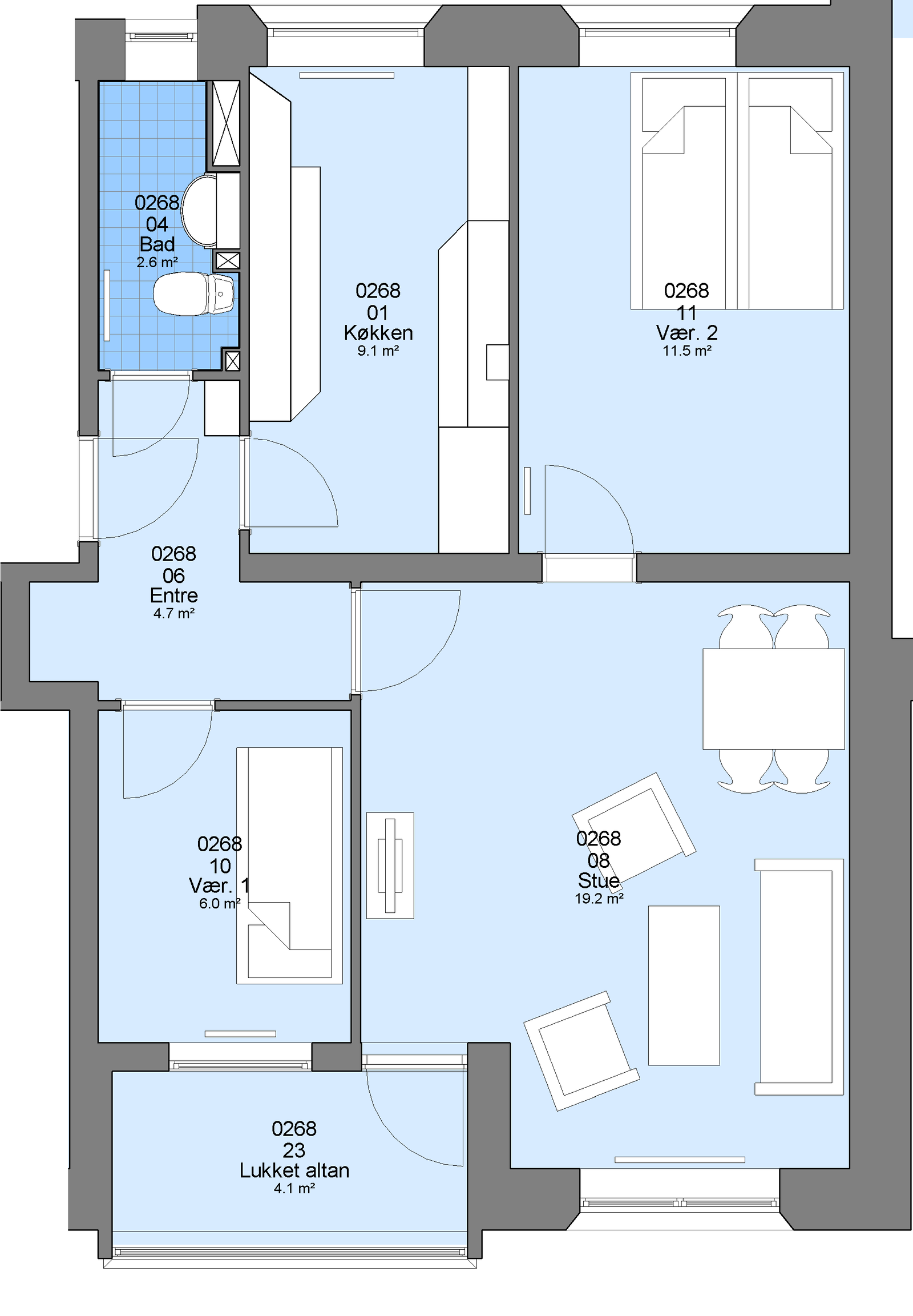 Visual presentation of the listing
