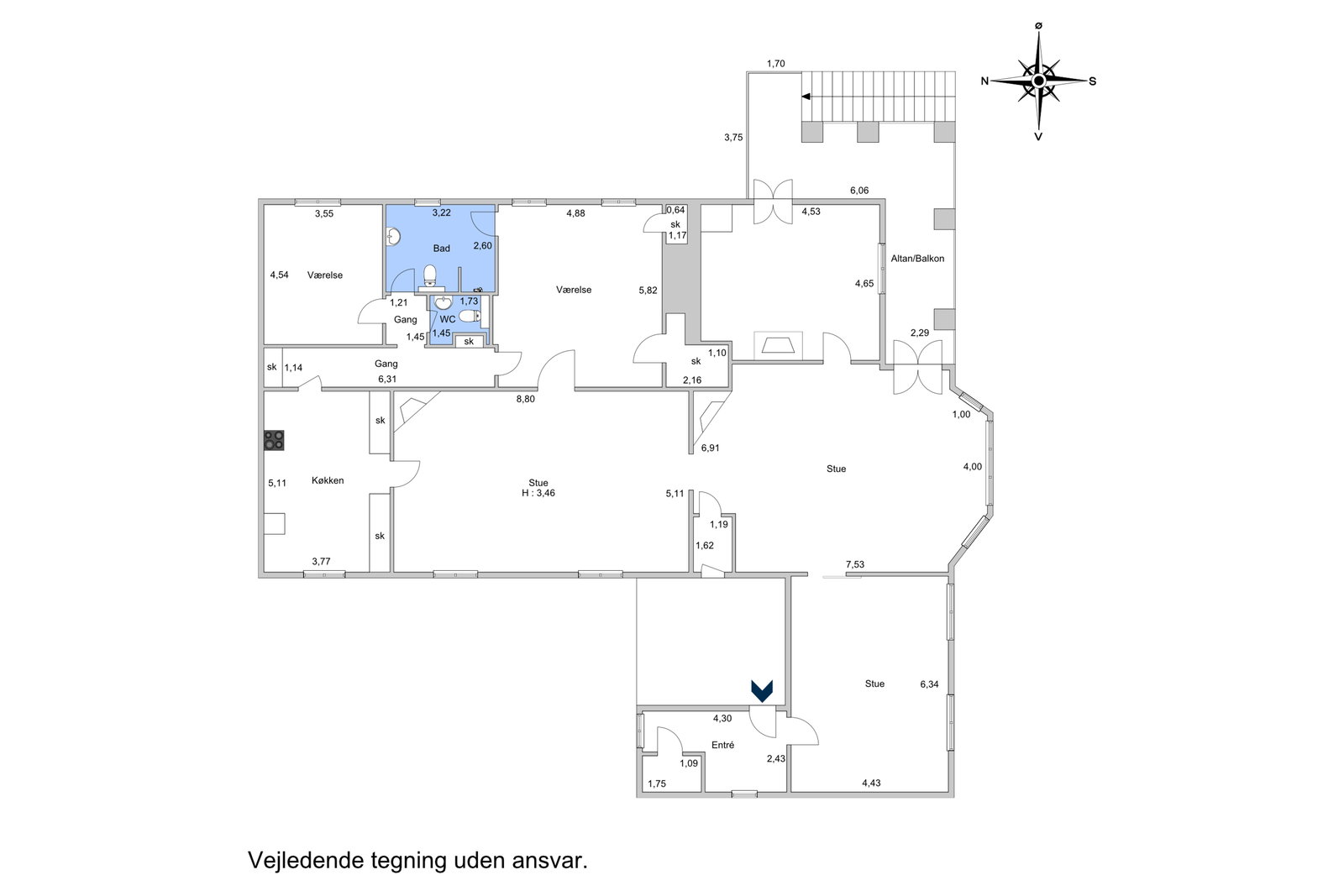 Visual presentation of the listing
