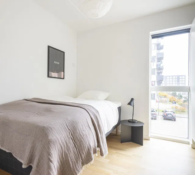 room Værelse i moderne lejlighed på Teglholmen