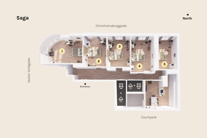 Visual presentation of the listing