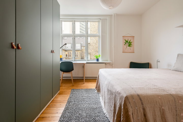 Enkelt værelse i 5-værelses lejlighed ved Vesterbro - Trommesalen, København V - 0
