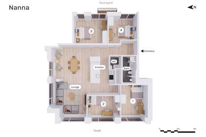 Visual presentation of the listing