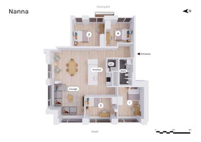 Visual presentation of the listing