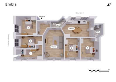 Visual presentation of the listing