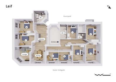 Visual presentation of the listing