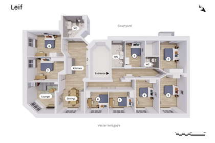 Visual presentation of the listing