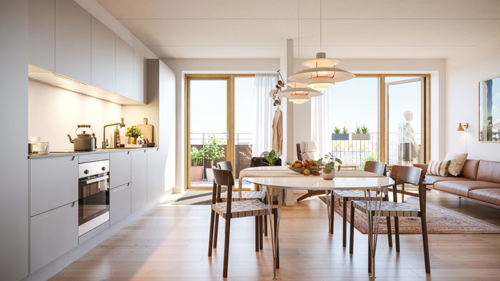 Kompakte lejeboliger for 50+ uden hjemmeboende børn - Trælastgade, Aarhus C - 0