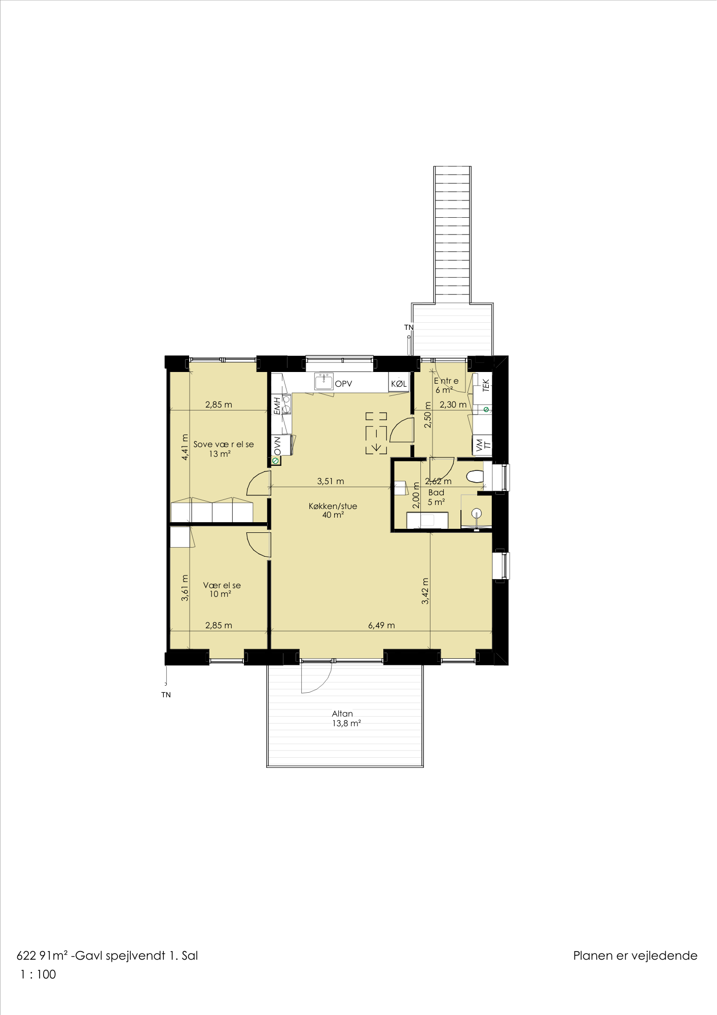 Visual presentation of the listing