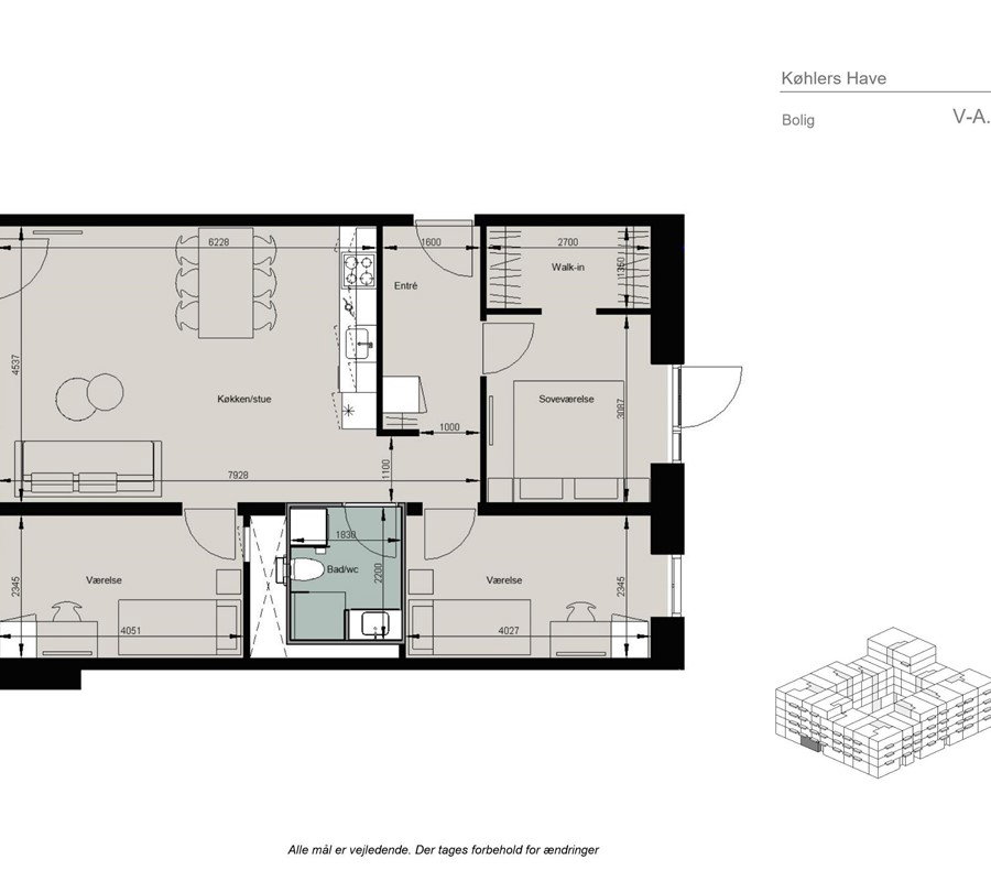 Visual presentation of the listing