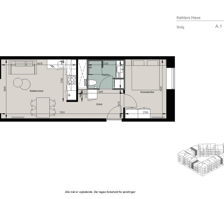 Visual presentation of the listing