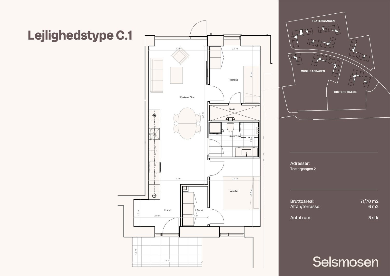 Visual presentation of the listing