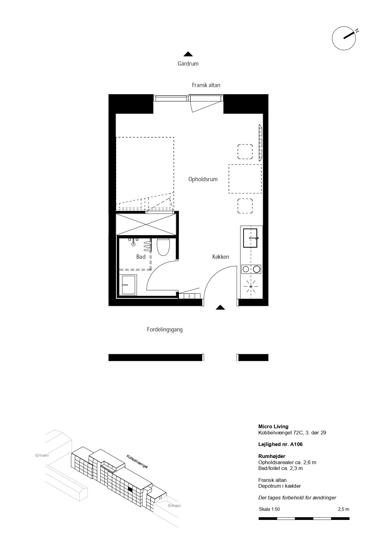 Visual presentation of the listing