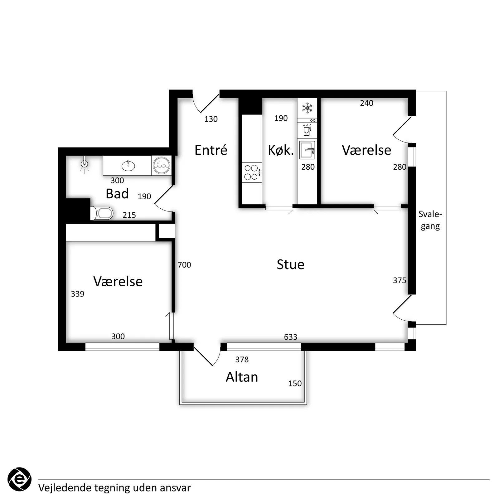 Visual presentation of the listing
