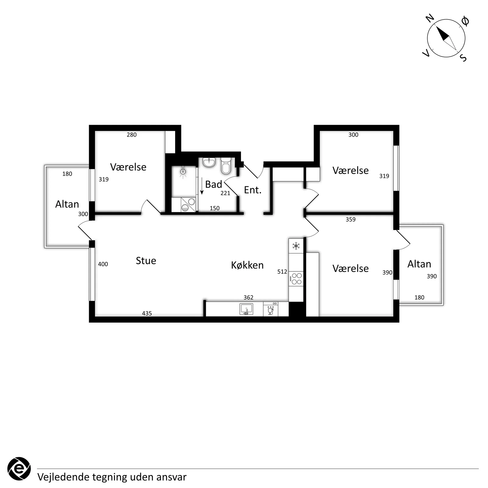 Visual presentation of the listing