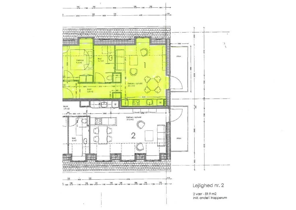 Visual presentation of the listing