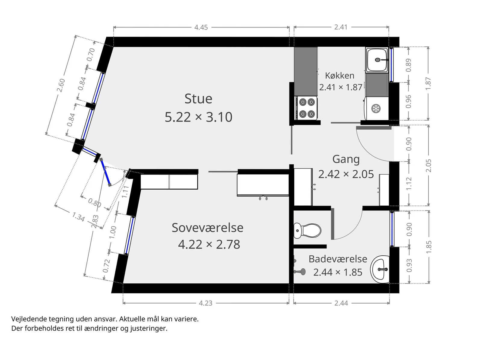Visual presentation of the listing