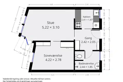 Visual presentation of the listing