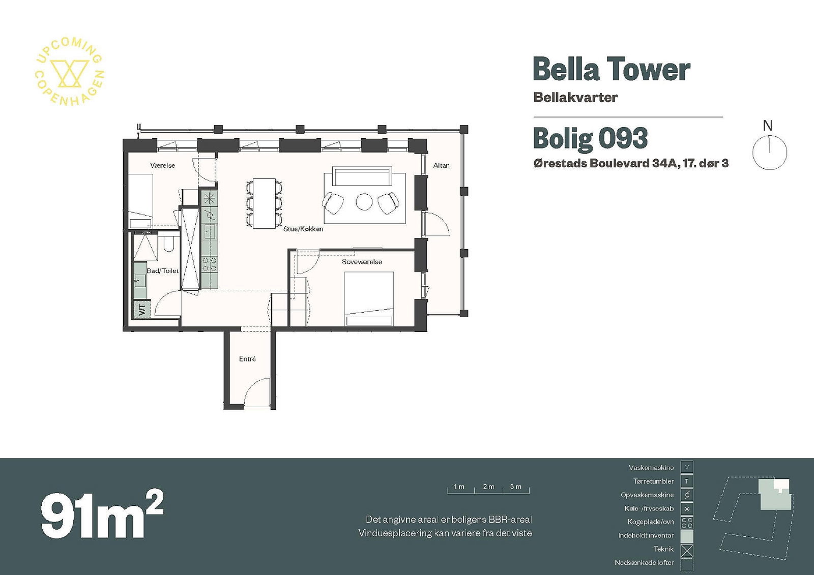 Visual presentation of the listing
