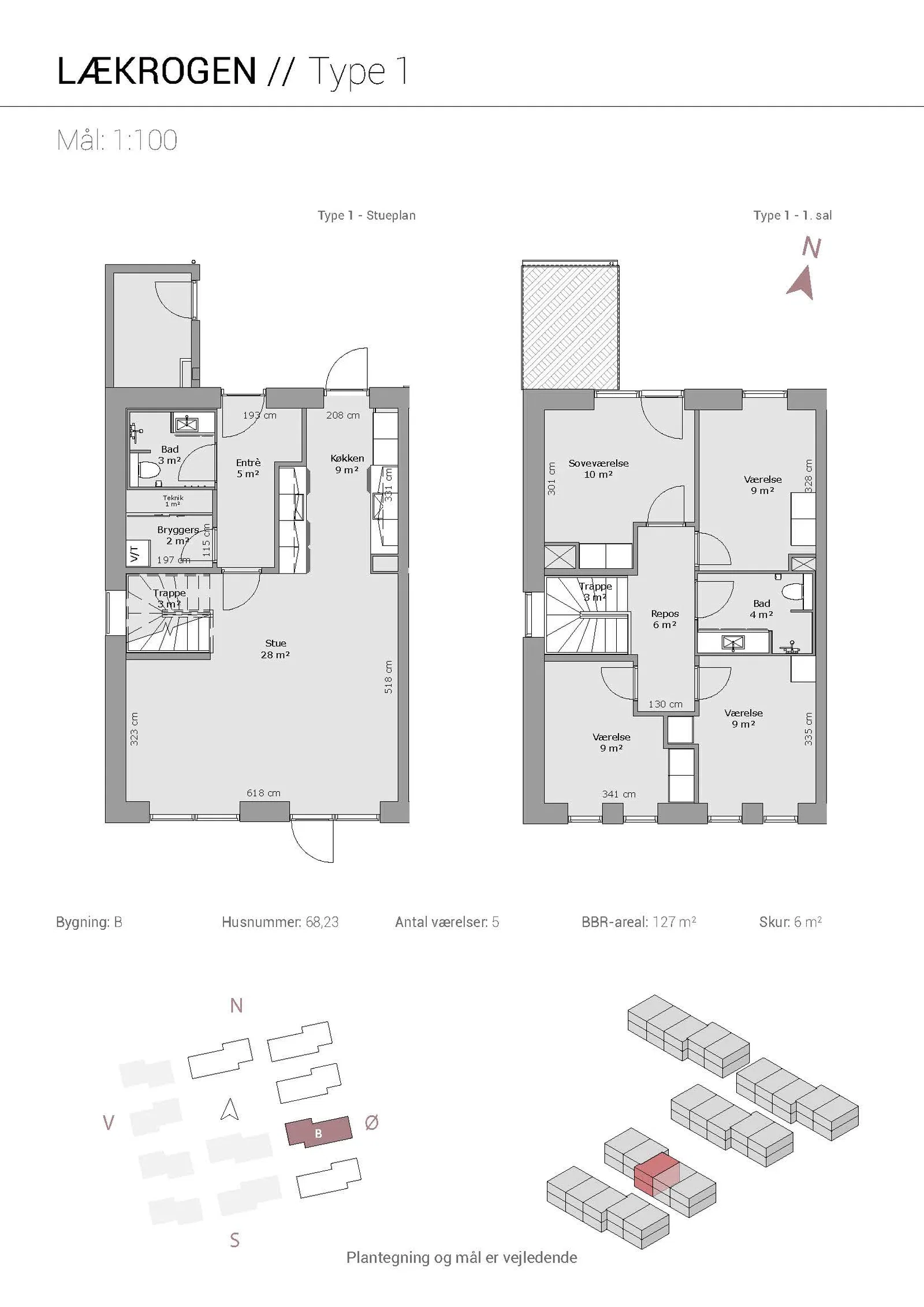 Visual presentation of the listing