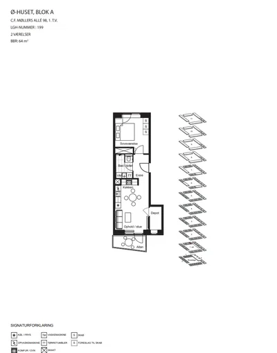 Moderne 2-værelses bolig på 64 m² i Ørestad - C.F. Møllers Allé, København S - 3
