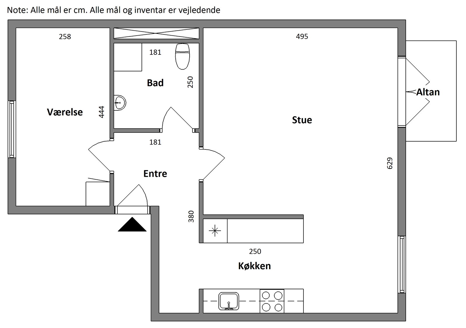Visual presentation of the listing