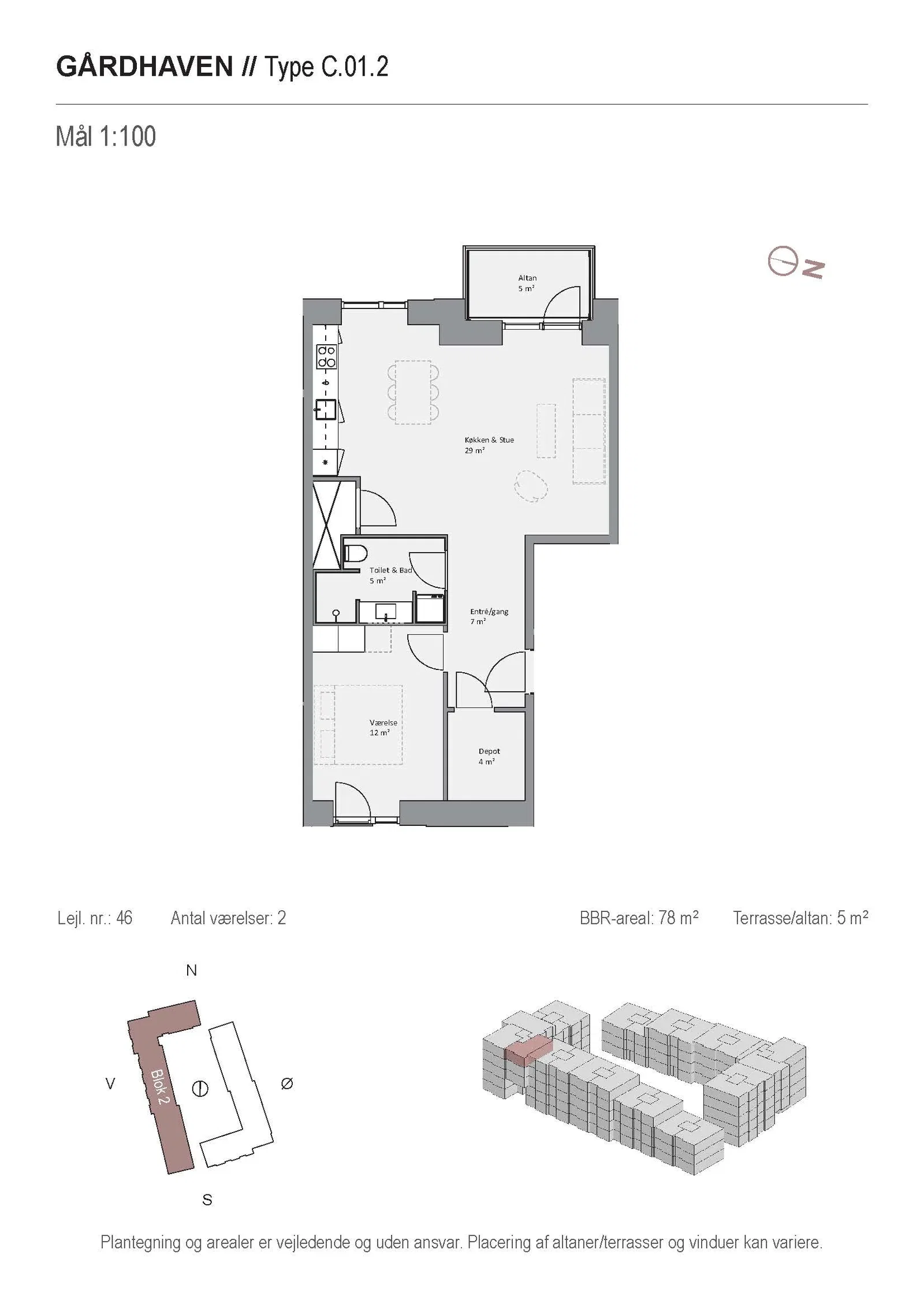 Visual presentation of the listing