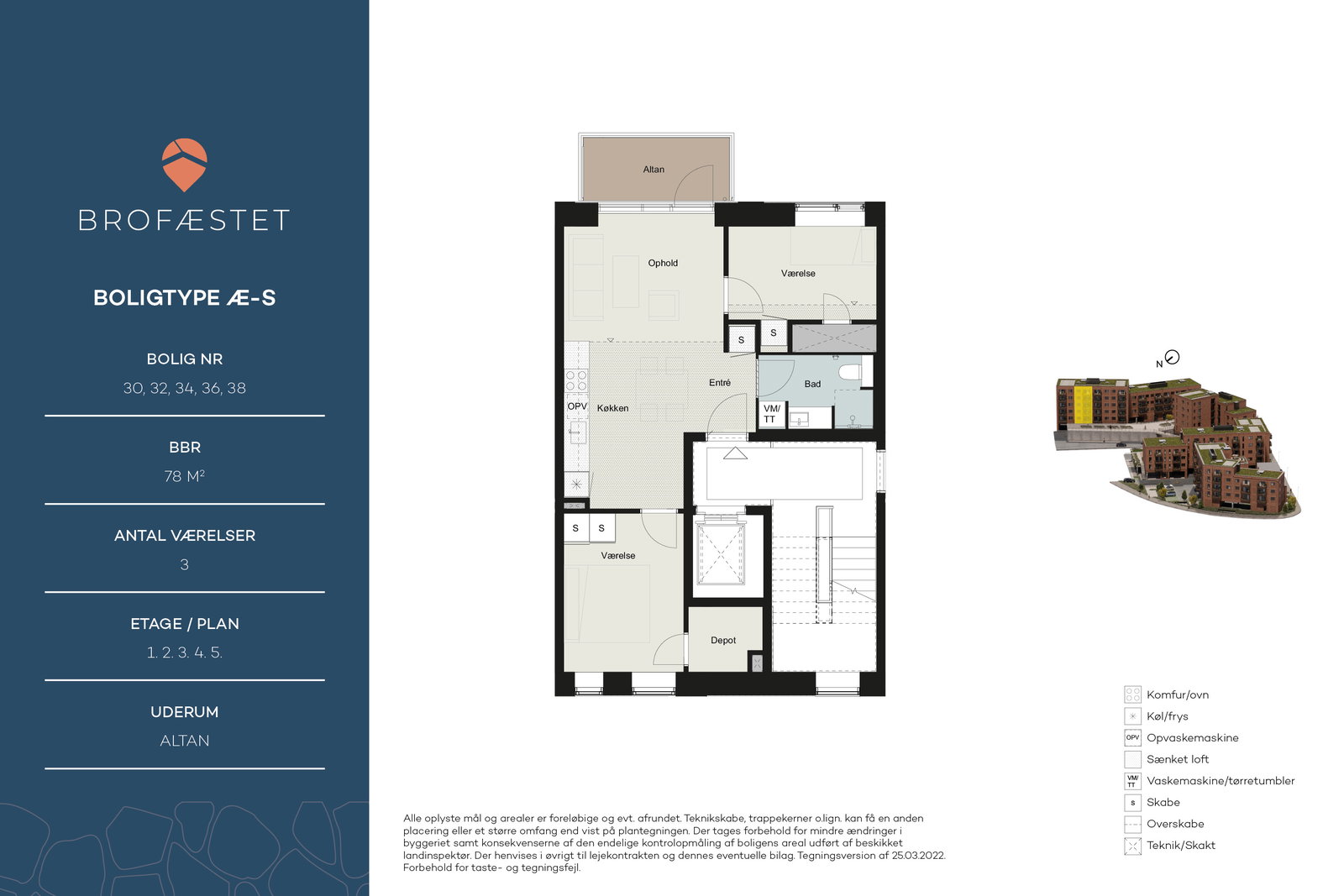 Visual presentation of the listing