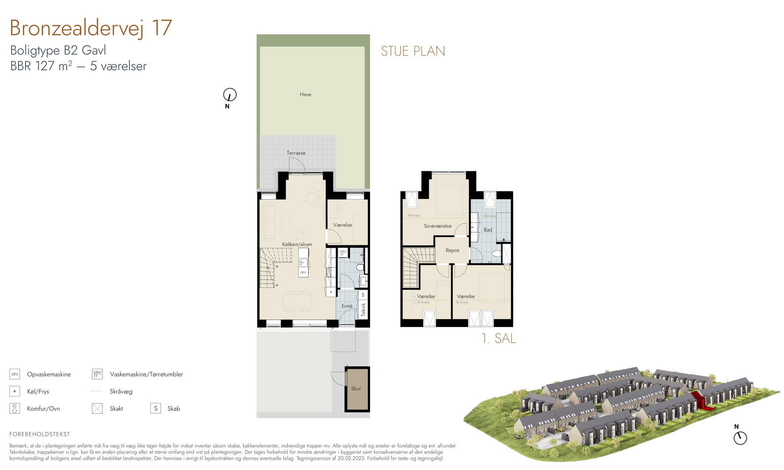 Visual presentation of the listing