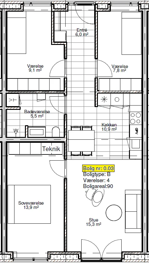 Visual presentation of the listing
