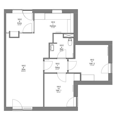 3-værelses lejlighed på 98 m² nær fjorden - Fårehave, Haderslev - 3