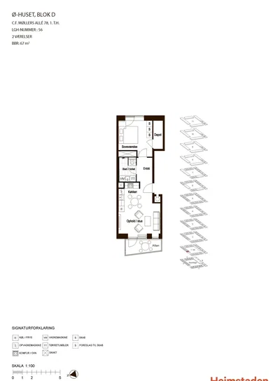 Lys 2-værelses bolig på 68 m² i Ørestad - C.F. Møllers Allé, København S - 3