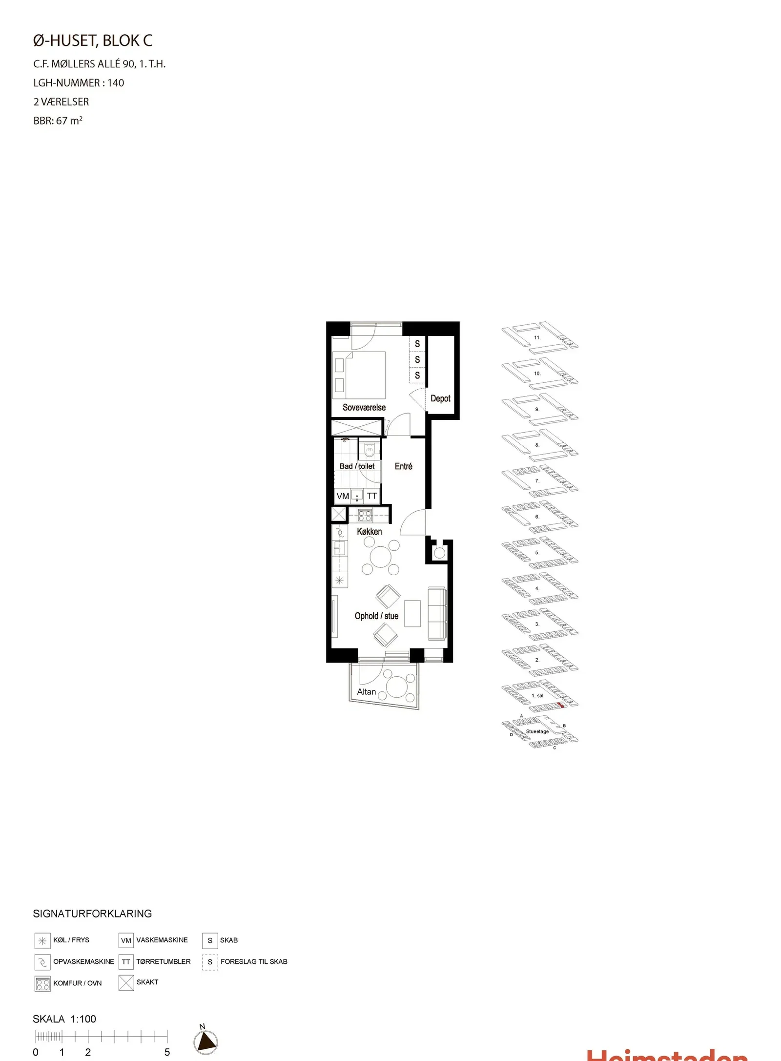 Visual presentation of the listing