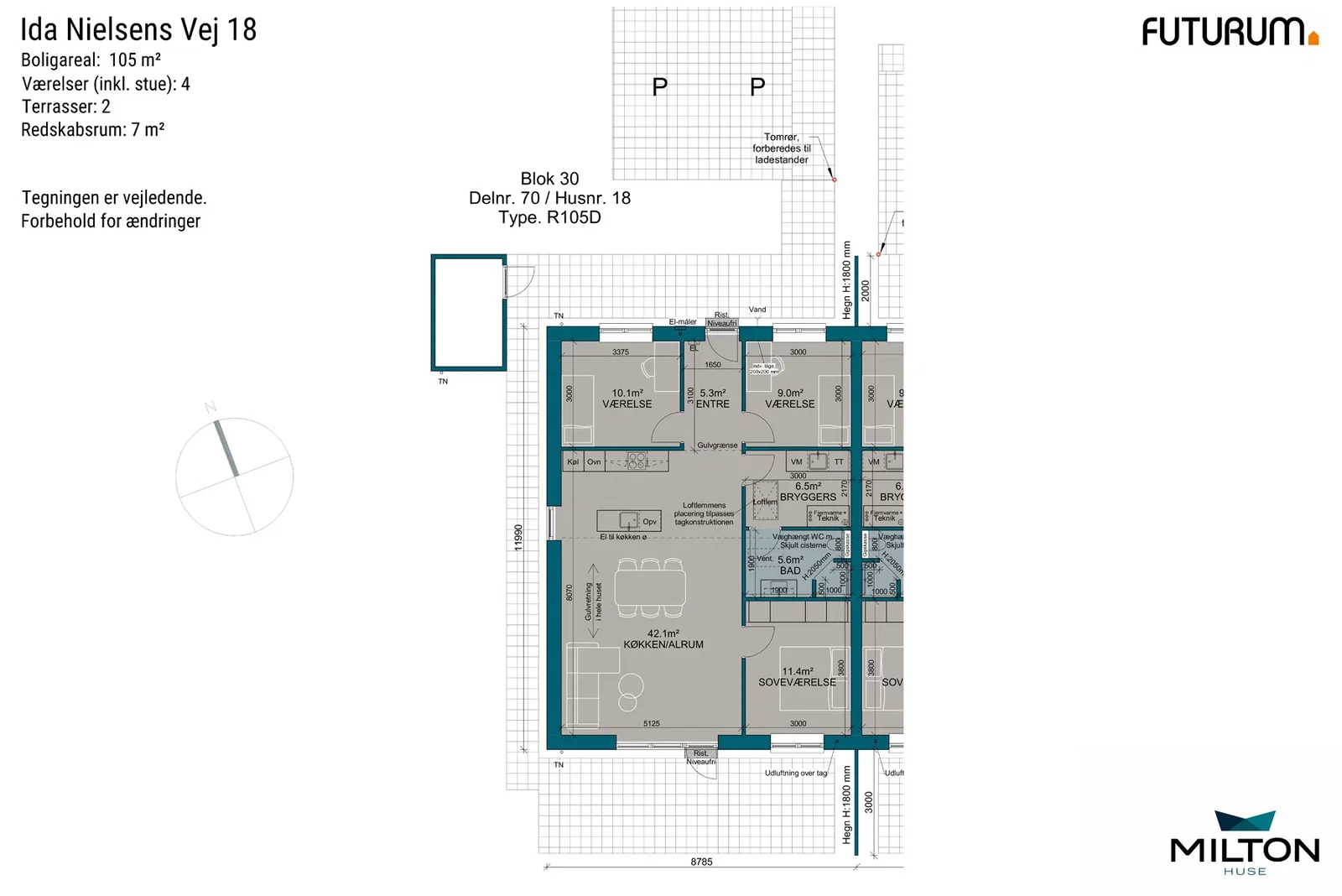Visual presentation of the listing