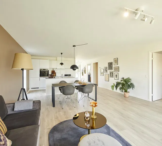 townhouse Moderne dobbelthus i Give med have og to p-pladser