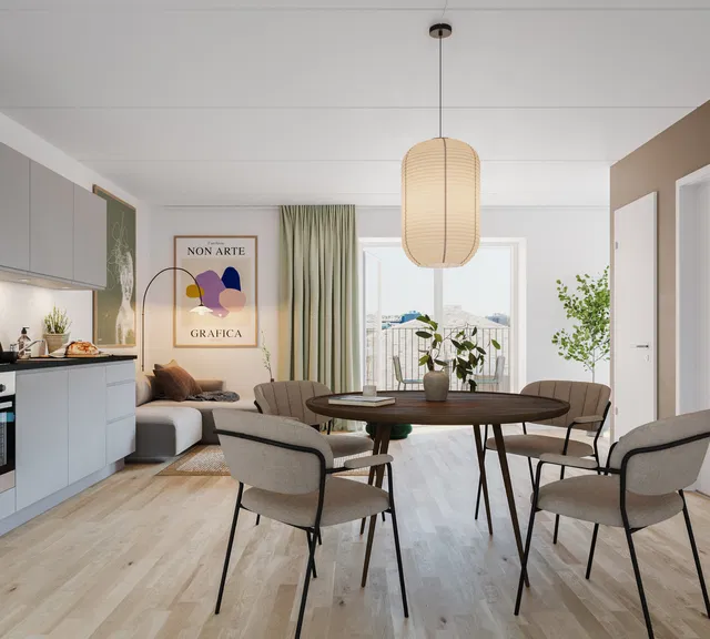 apartment Bright 4-Room Apartment with Balcony in Viby