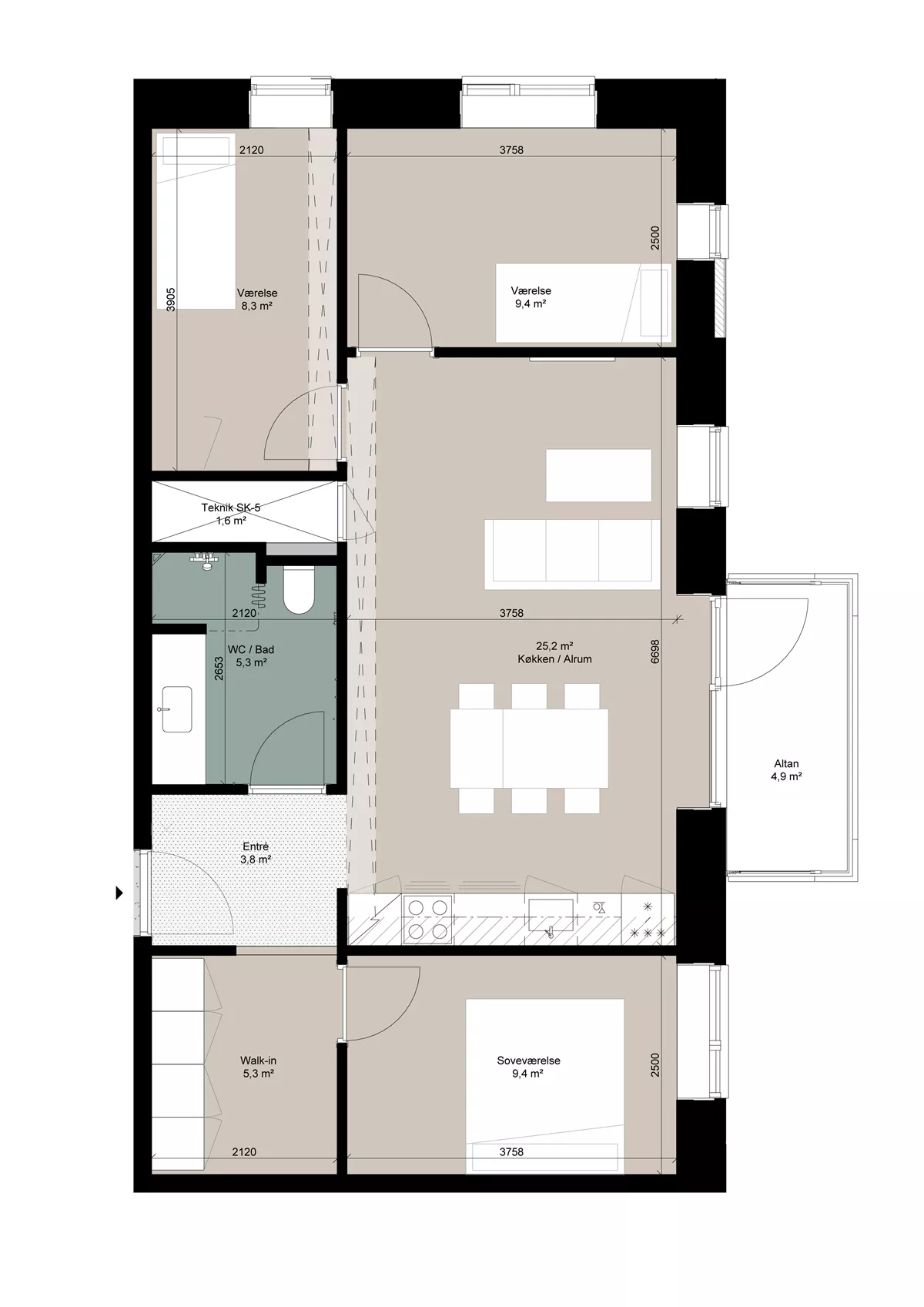 Visual presentation of the listing