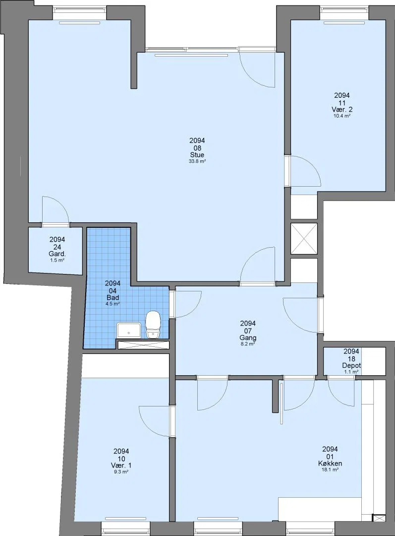 Visual presentation of the listing