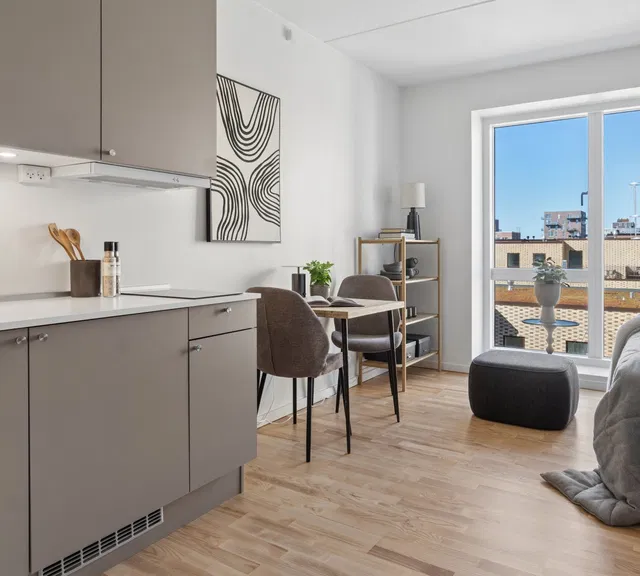 apartment Moderne studio nær metro og grønne områder
